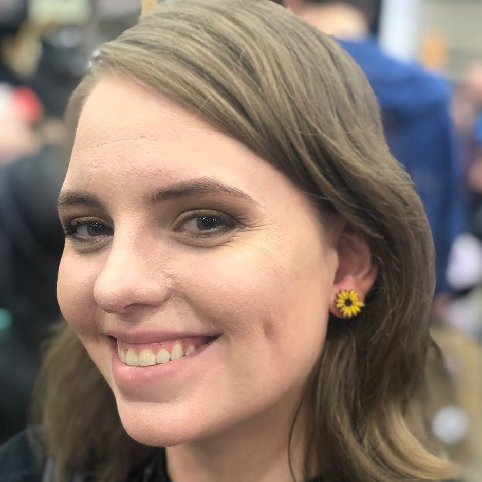 Kansas Sunflower Wooden Dangle Earrings | State Flower Jewelry