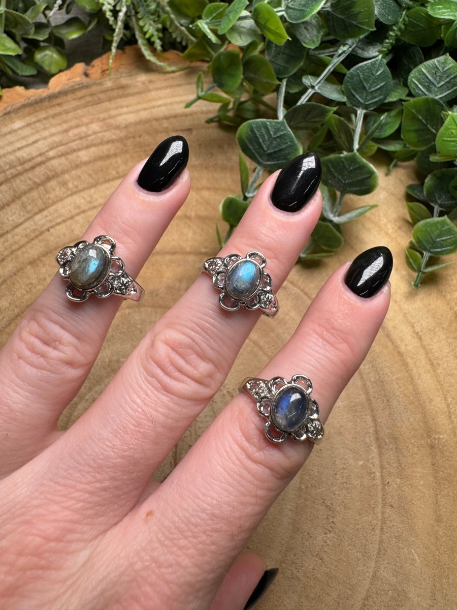Labradorite Ring Adjustable