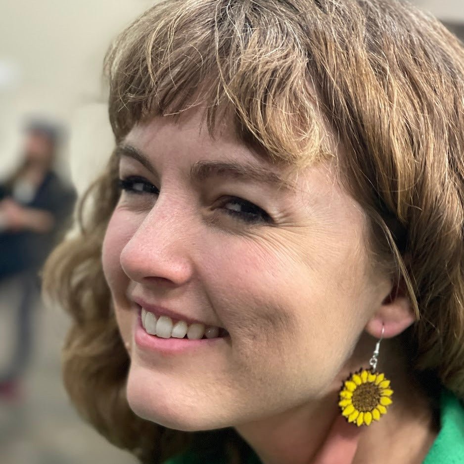 large Kansas Sunflower Wooden Earrings | State Flower Jewelry