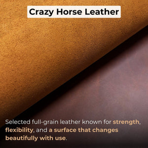 Leather Apron with Adjustable Straps and Pockets