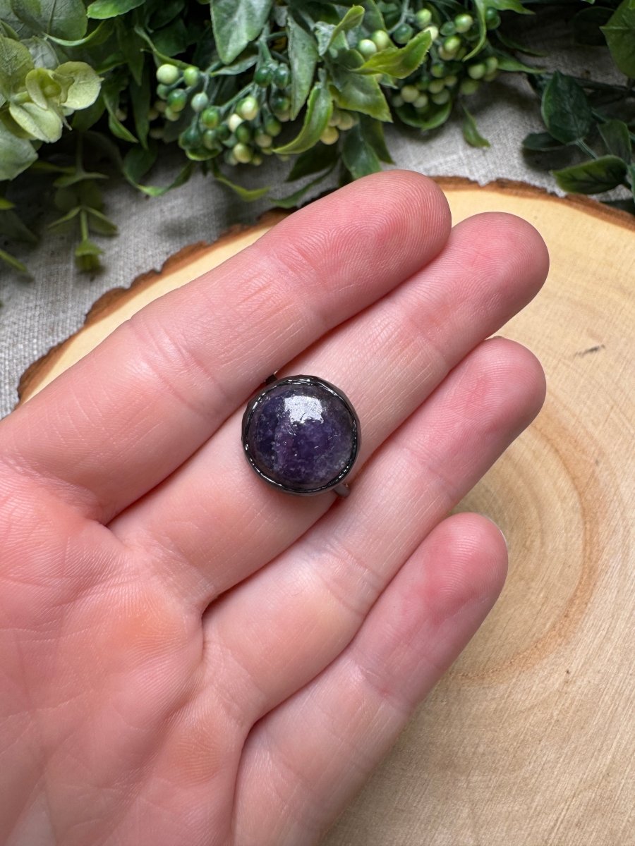 Lepidolite Ring Size 7