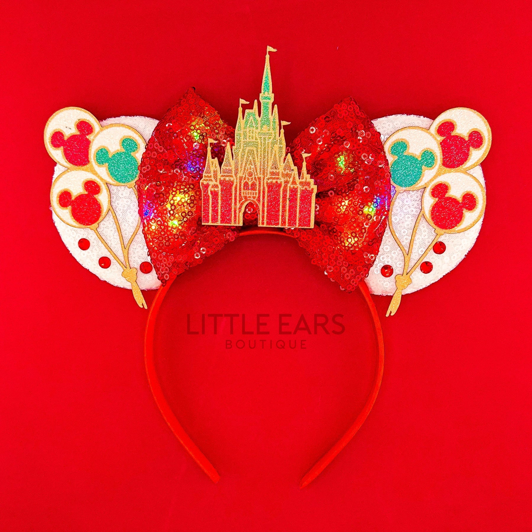 Light Up Castle Christmas Mickey Ears