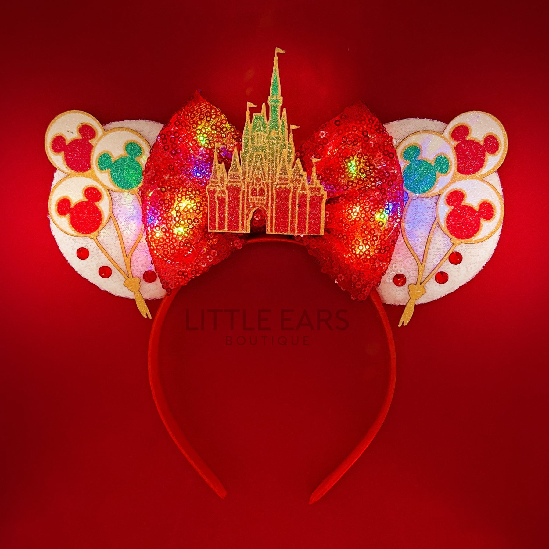 Light Up Castle Christmas Mickey Ears
