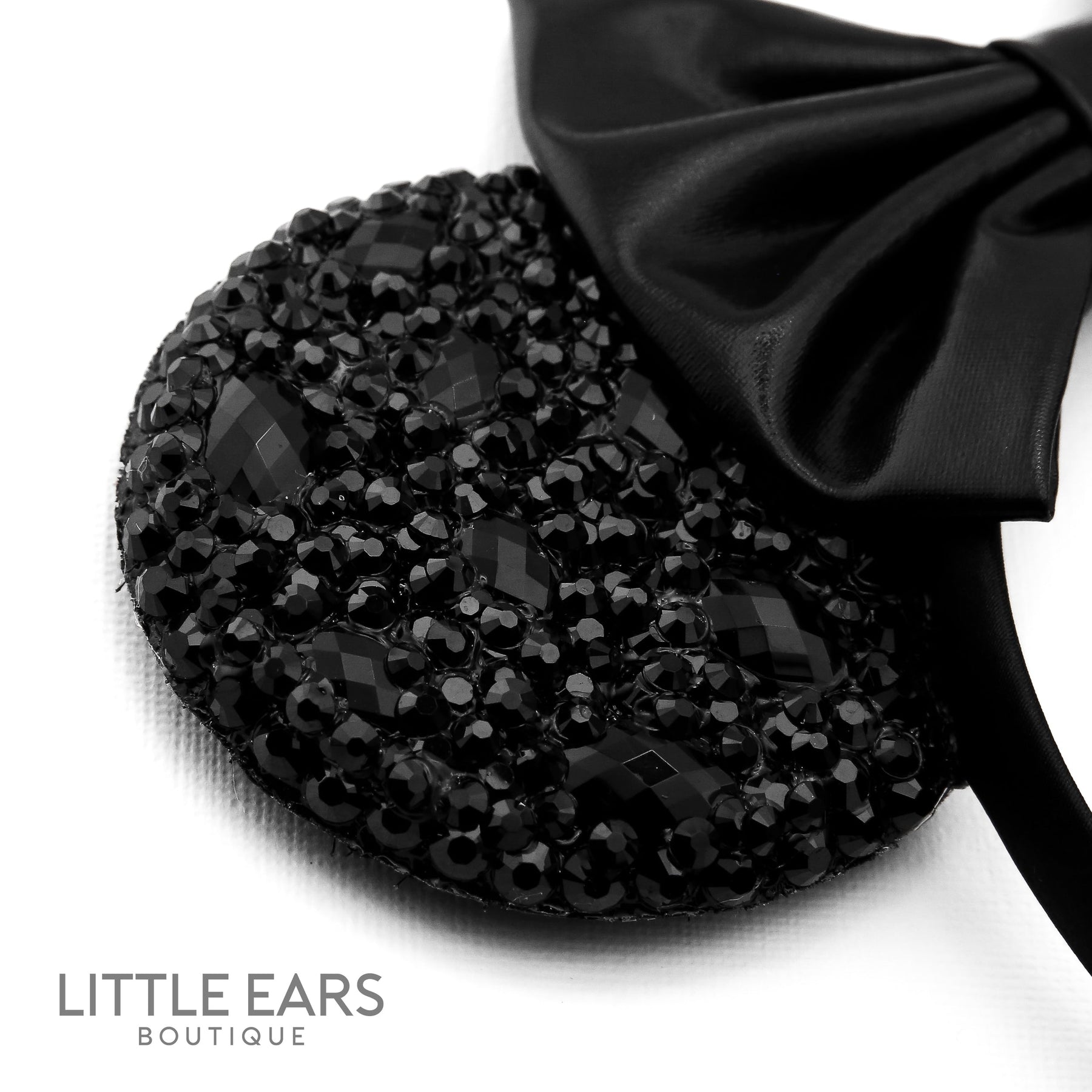 Deep Black  Sparkle Mickey Ears