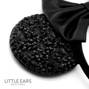 Deep Black  Sparkle Mickey Ears