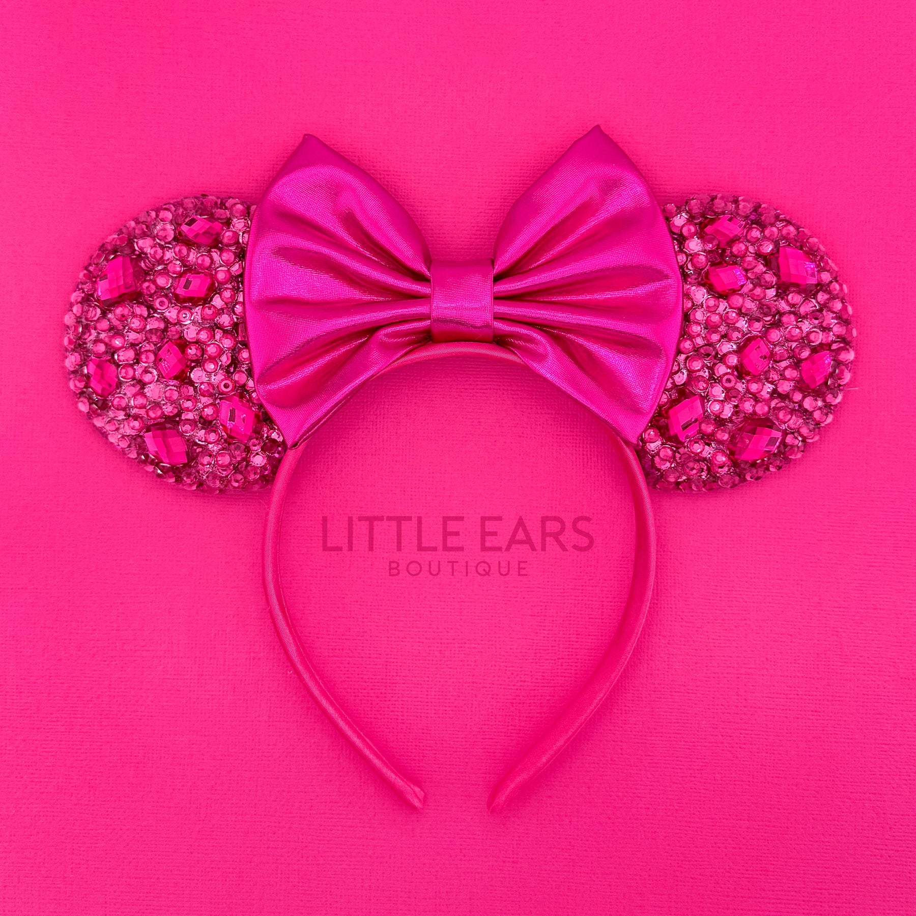 Hot Pink Sparkle Mickey Ears