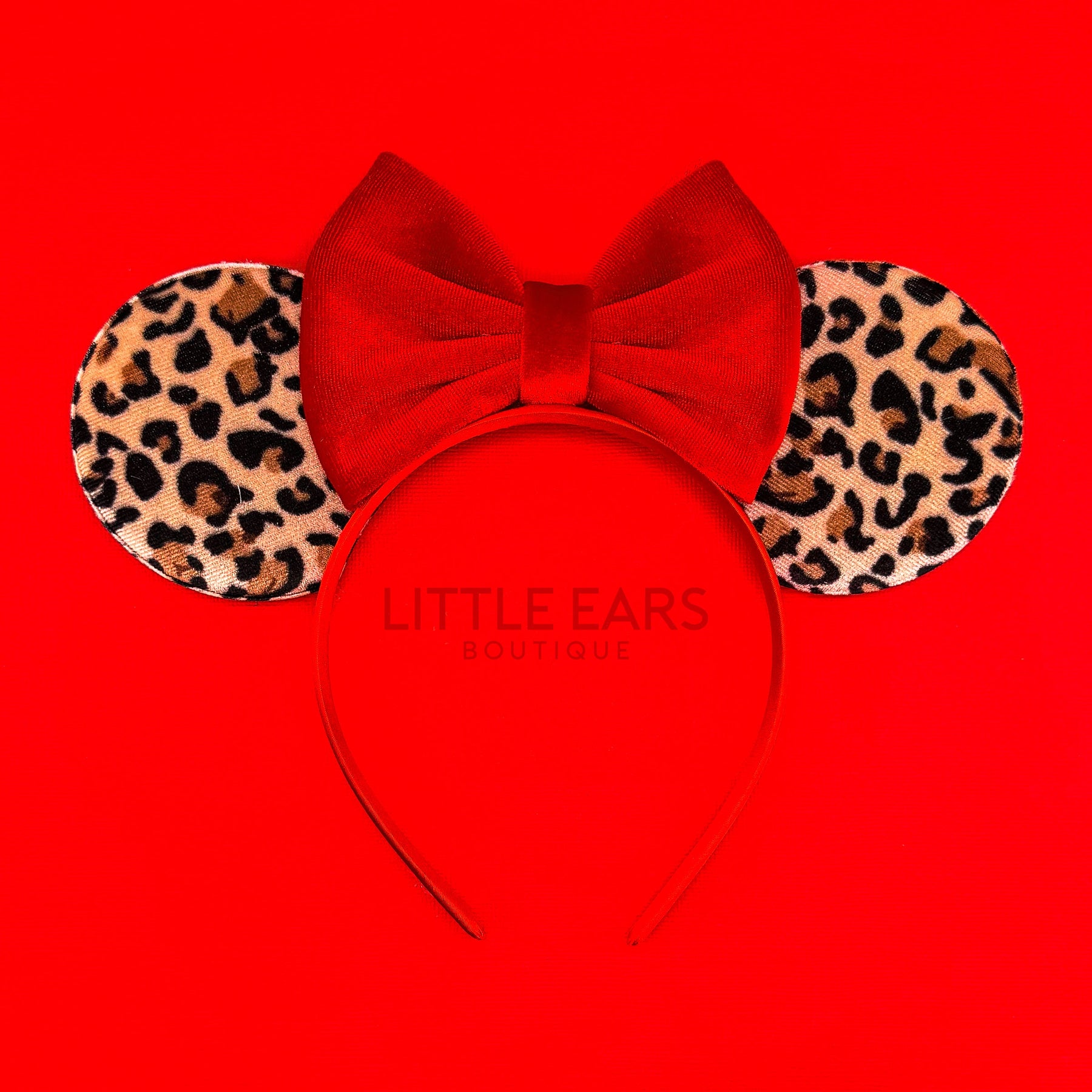 Safari & Red Velvet Ears by Little Ears Boutique, original artwork main product photo