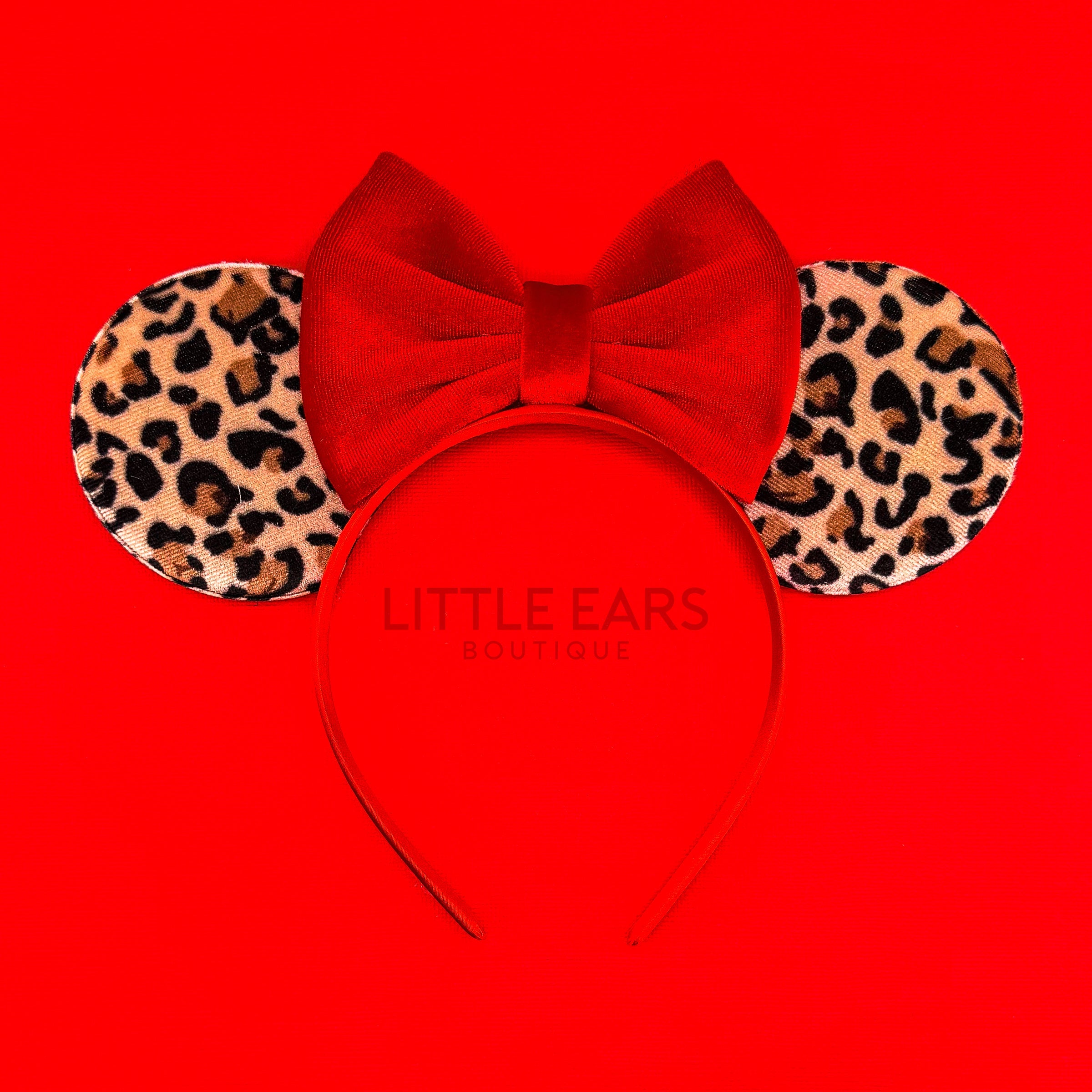 Safari & Red Velvet Ears by Little Ears Boutique, original artwork main product photo