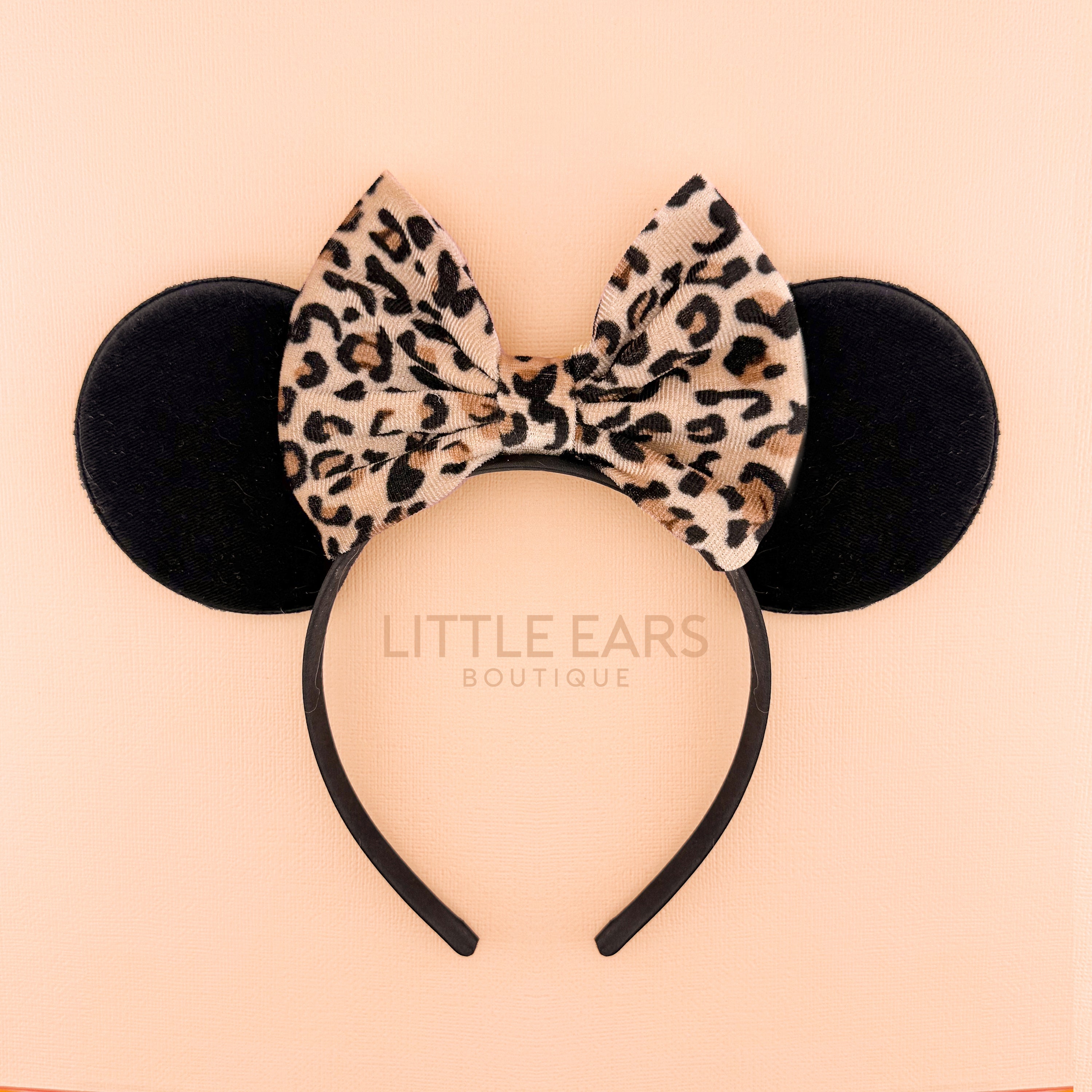 Safari Bow Velvet Ears by Little Ears Boutique, original artwork main product photo