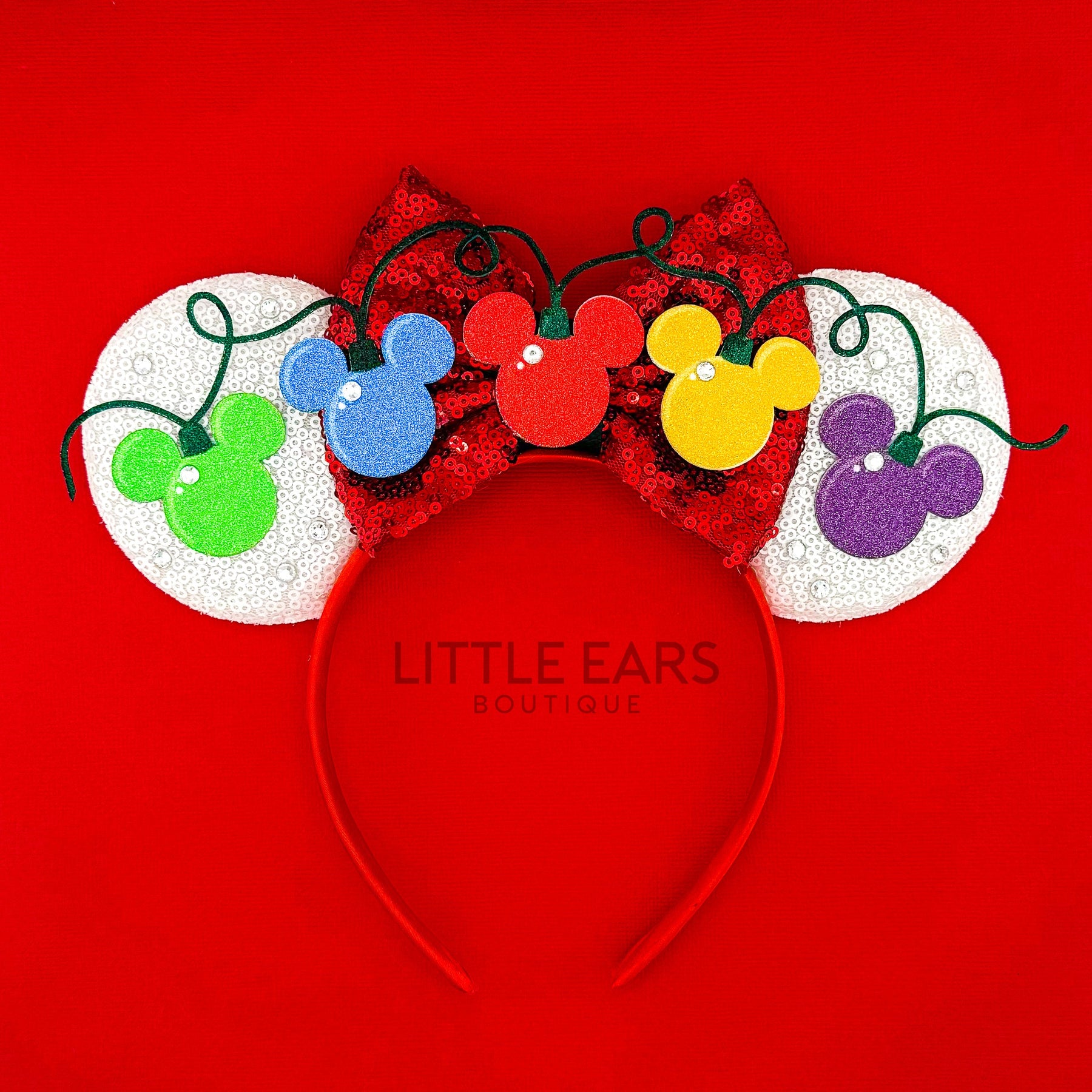 Light Up Christmas Ears by Little Ears Boutique, headbands detail photo 2