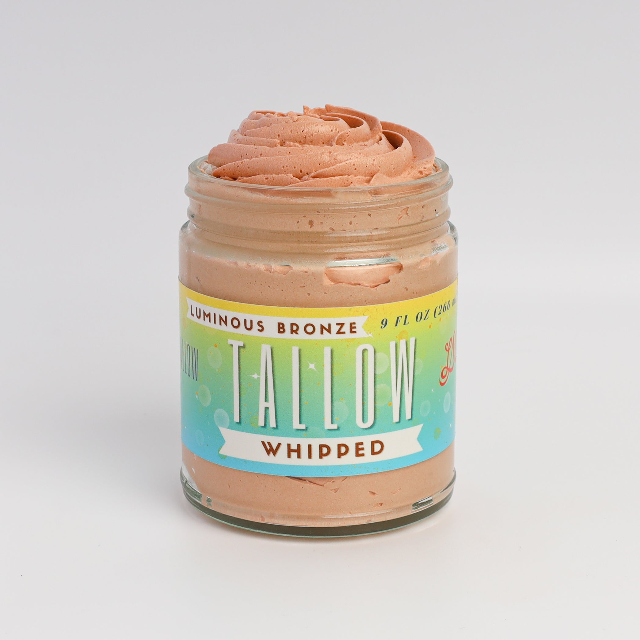 Luminous Bronze Whipped Tallow Moisturizer - Natural Bronzing Body Butter with Mica by The Lady May, natural skincare main product photo
