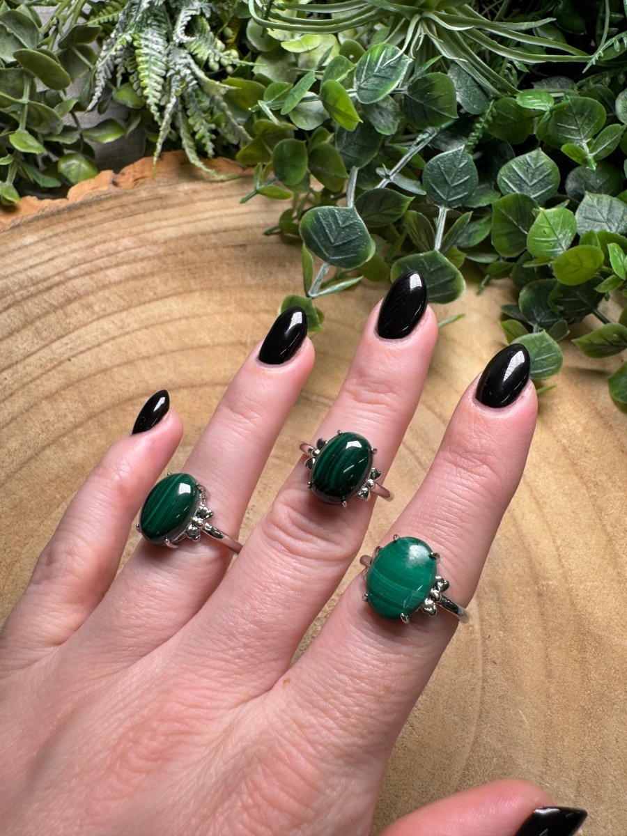 Malachite Ring Adjustable