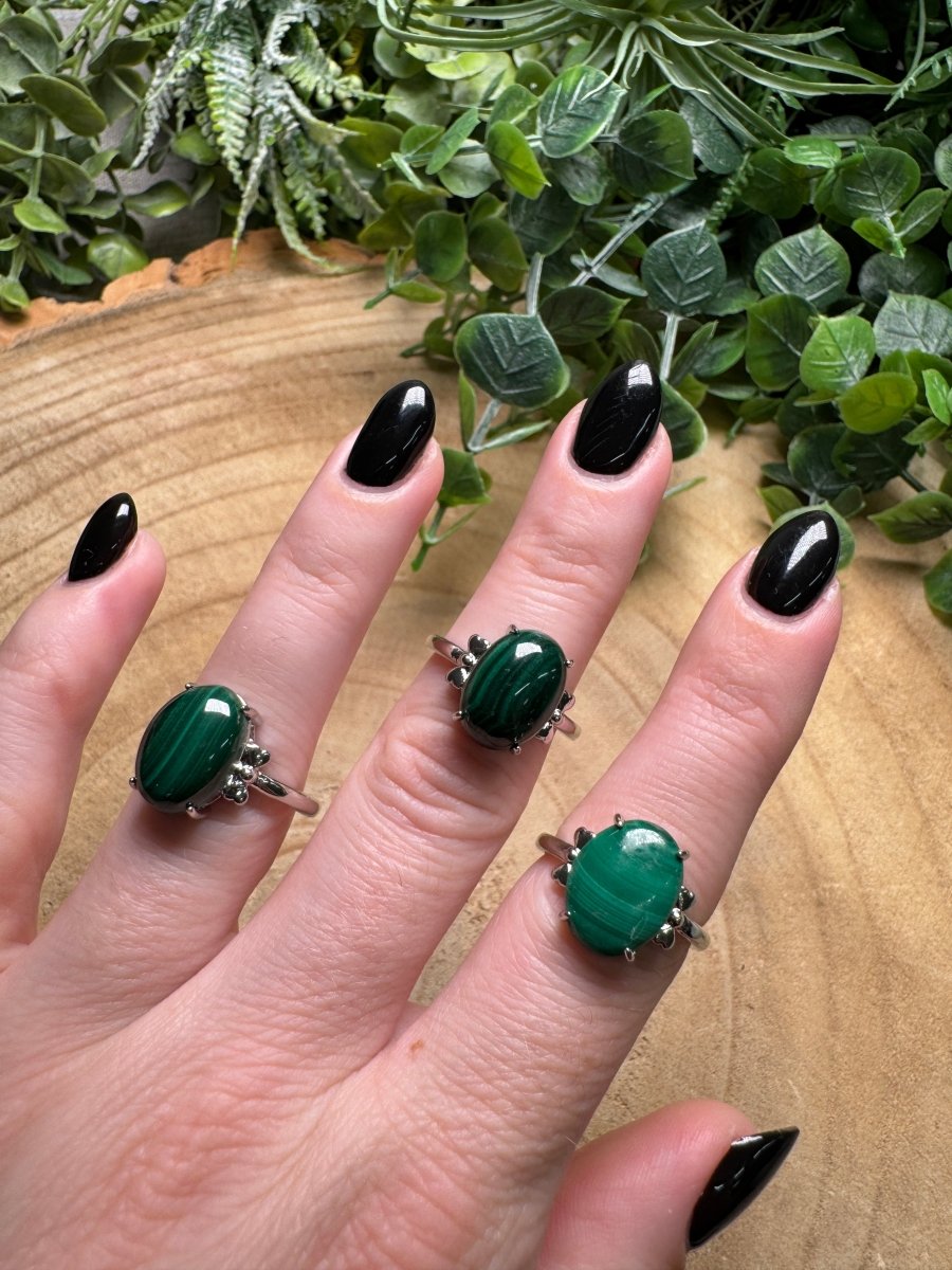 Malachite Ring Adjustable