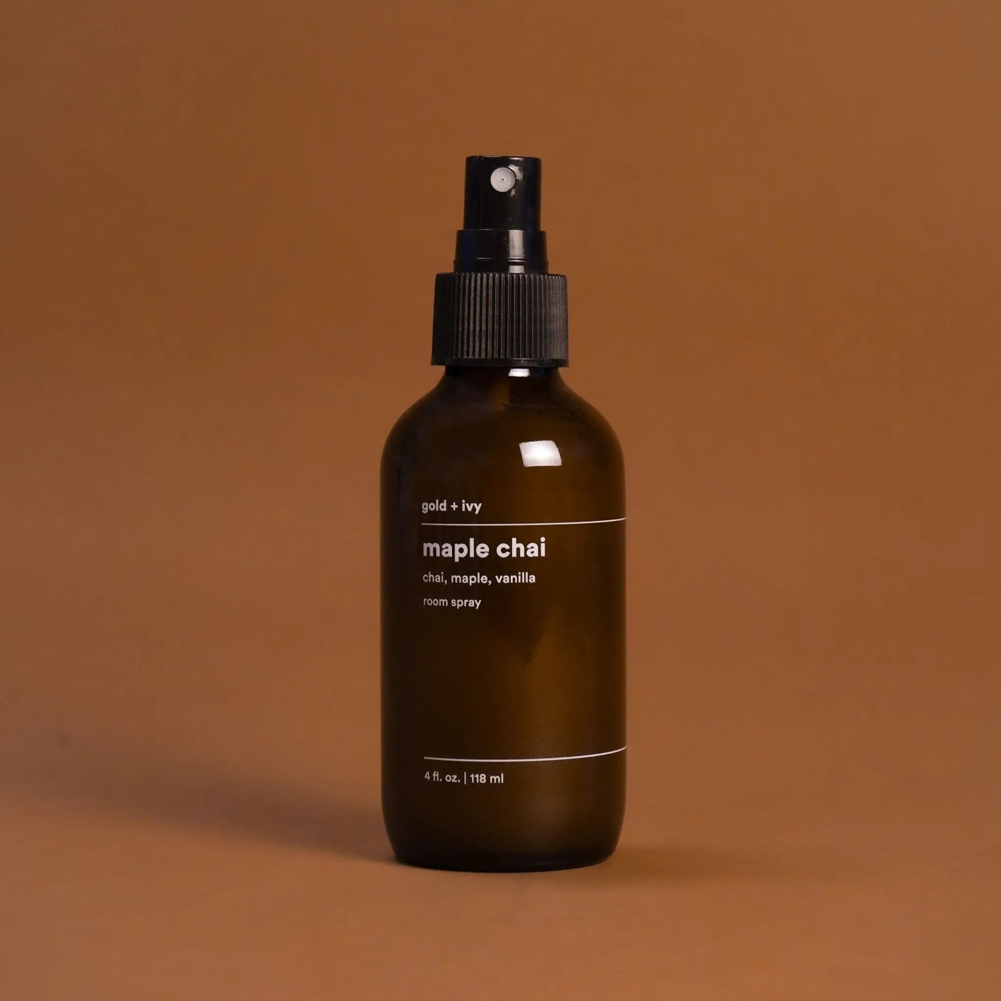 Maple chai room spray by gold + ivy, scented candle main product photo