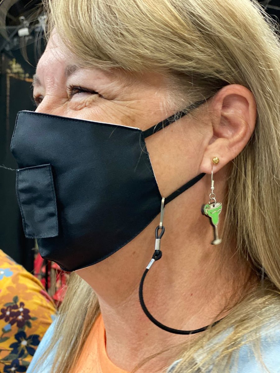 Margarita with Lime Wooden Dangle Earrings | Cocktail Jewelry