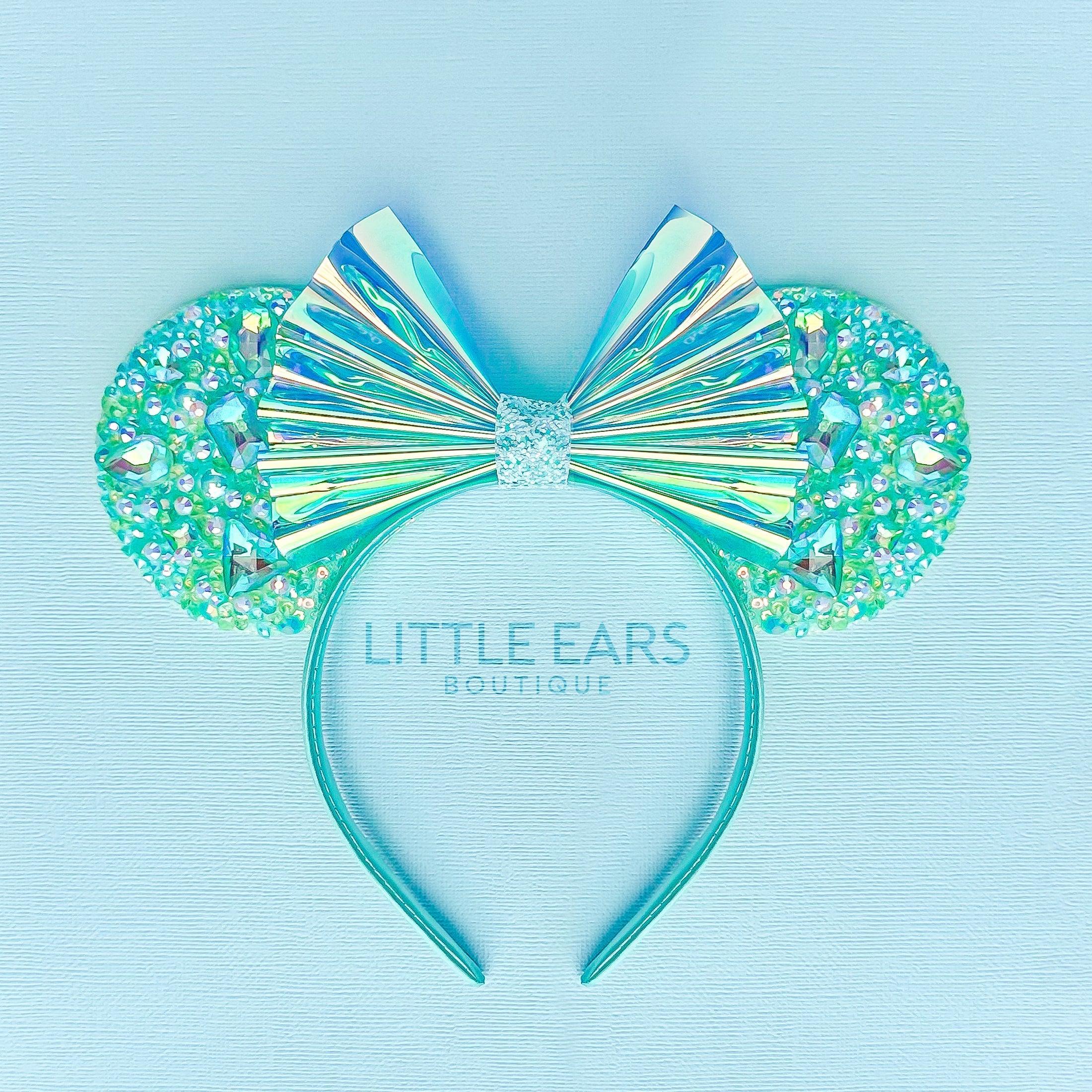 Mint Iridescent Sparkle Ears by Little Ears Boutique, scented candle main product photo