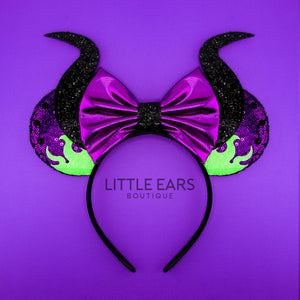 Mistress of All Evil Glitter Ears by Little Ears Boutique, travel planning service main product photo