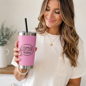 Hog Heaven Pig Lover Engraved 20 oz Stainless Steel Tumbler