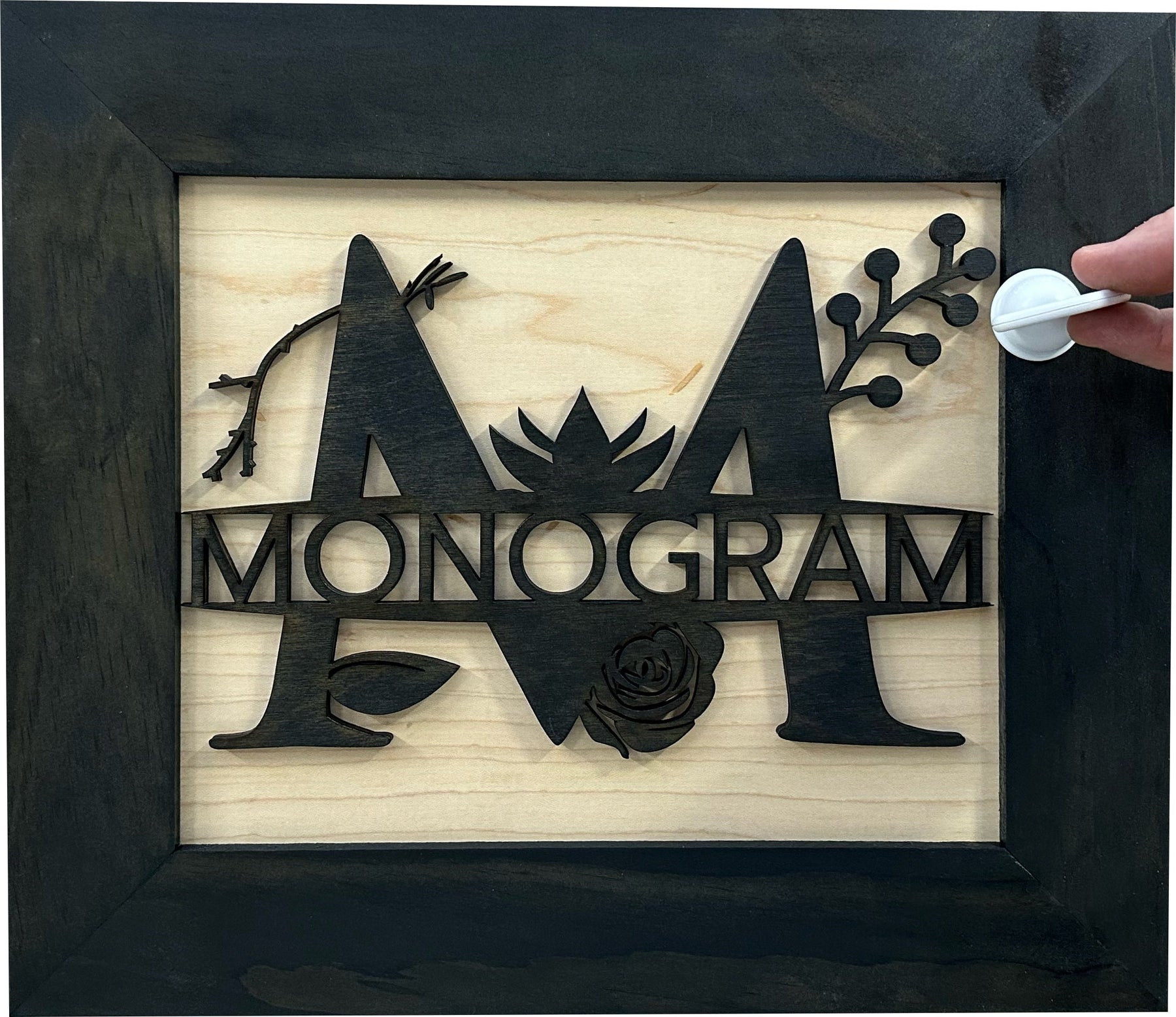 Customizable Split Letter Last Name Monogram - Hidden Gun Storage Wall Decor - Hidden Gun Shelf - Quick Access Concealment Shelf - Secure & Discreet Weapon Hiding Furniture