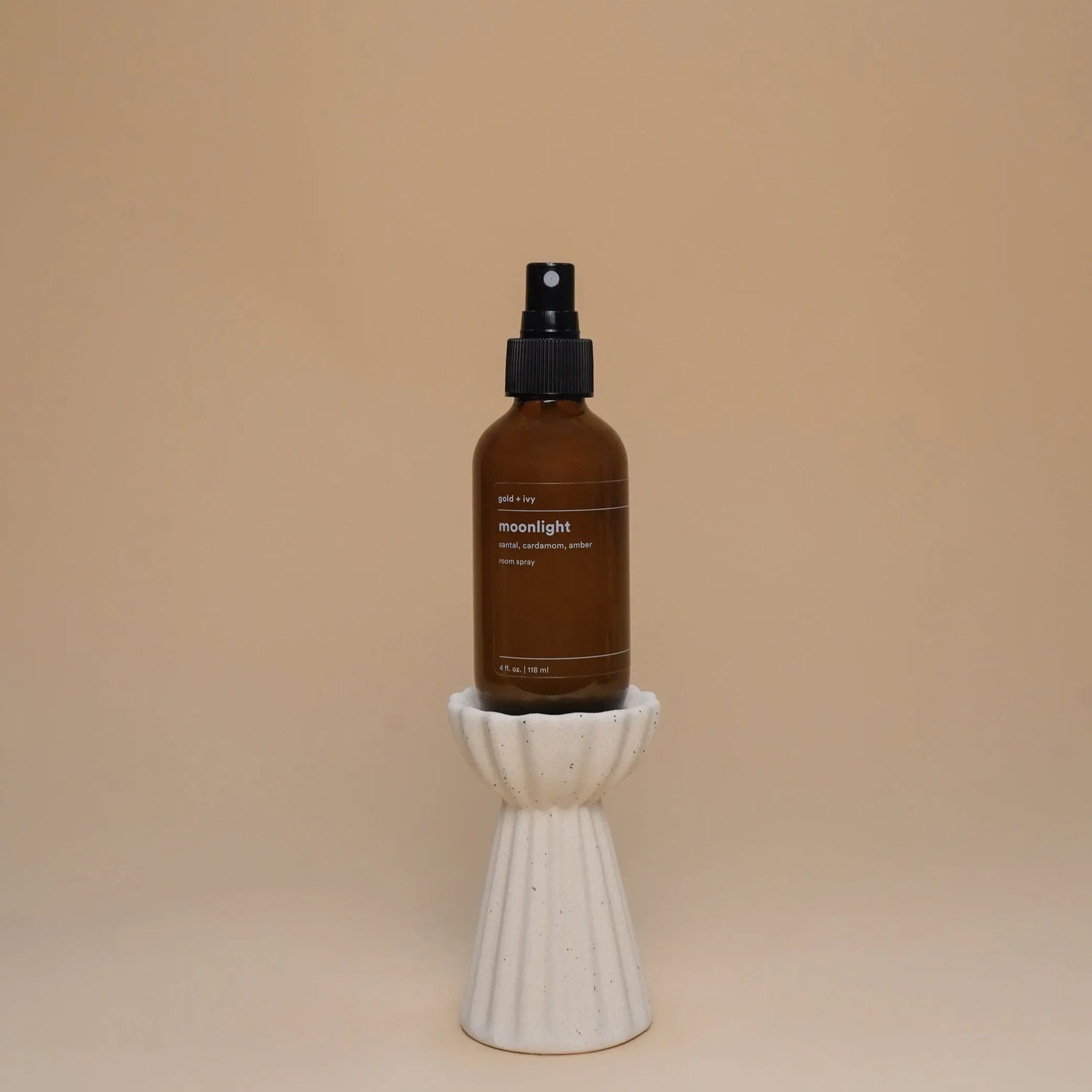 Moonlight room spray by gold + ivy, scented candle detail photo 3