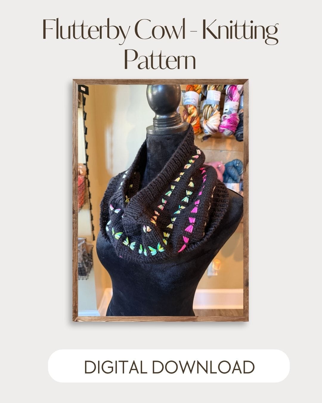 Flutterby Cowl - Digital Knitting Pattern