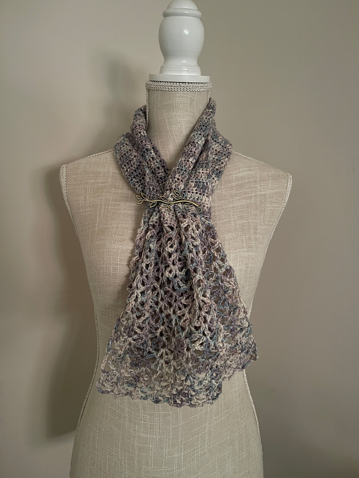 French Scarf Crochet Pattern detail view 2 by Mountaintop Yarn