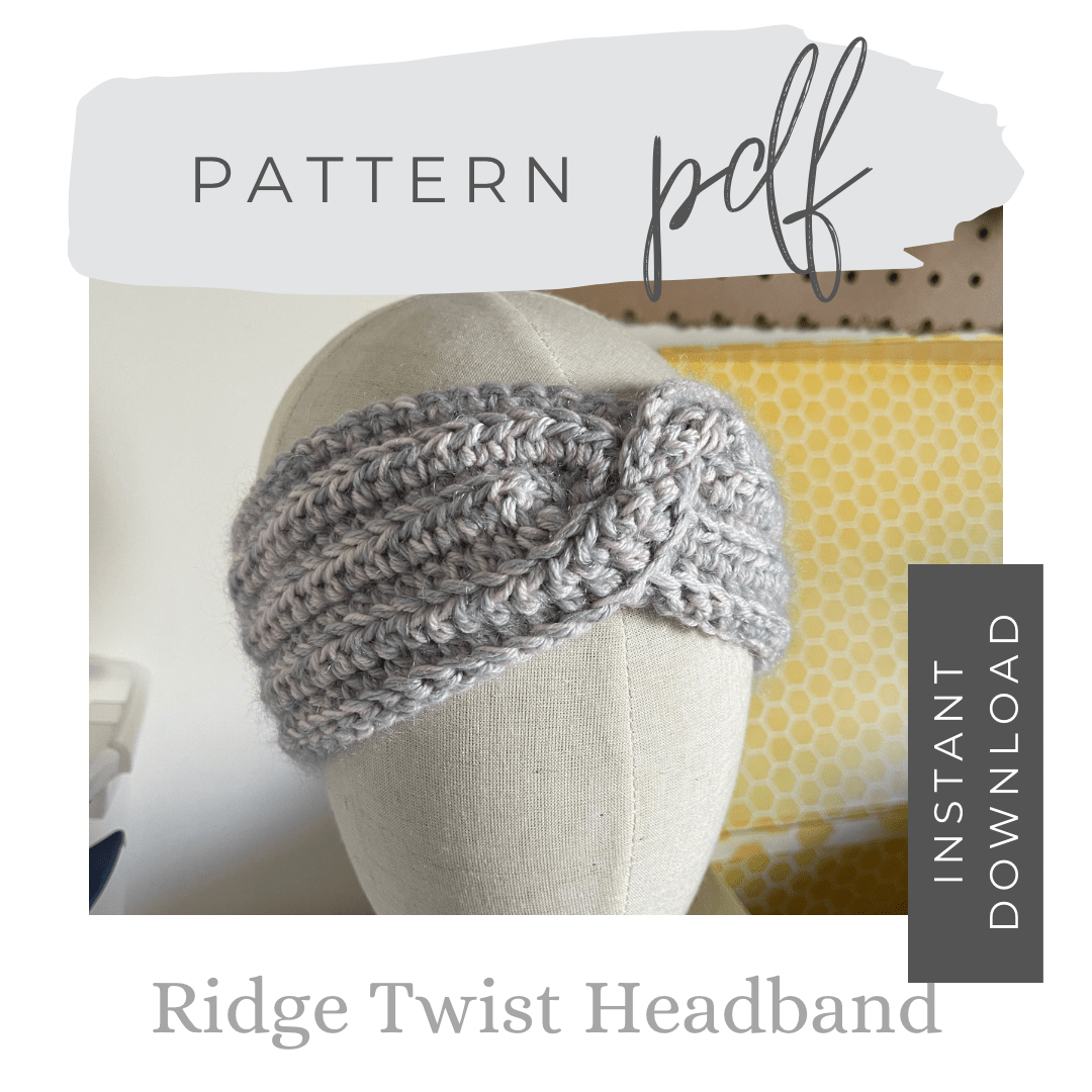 Ridge Twist Headband Pattern Digital Patterns by Mountaintop Yarn