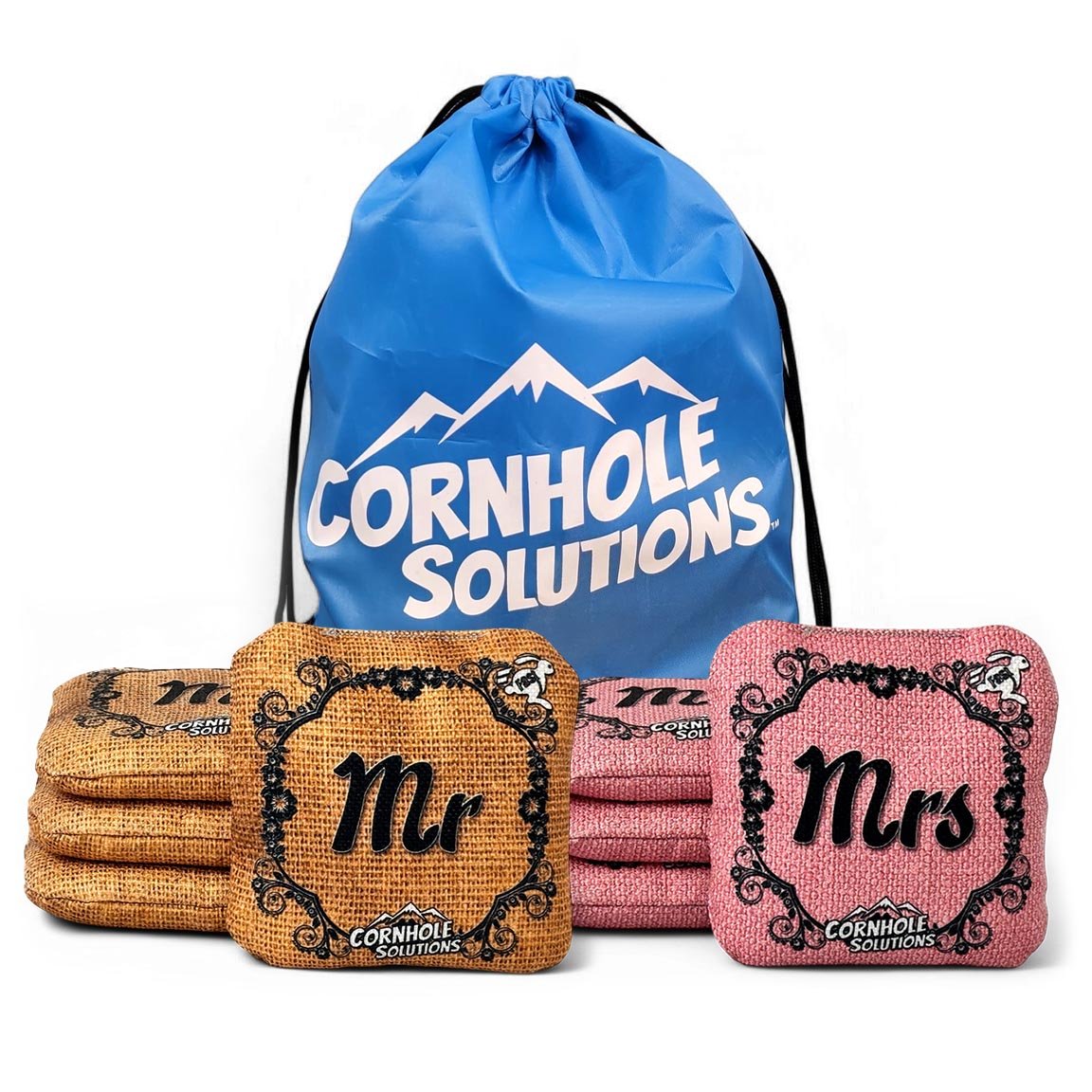 Wedding Mr. & Mrs. – Rec Cornhole Bags – Set of 8