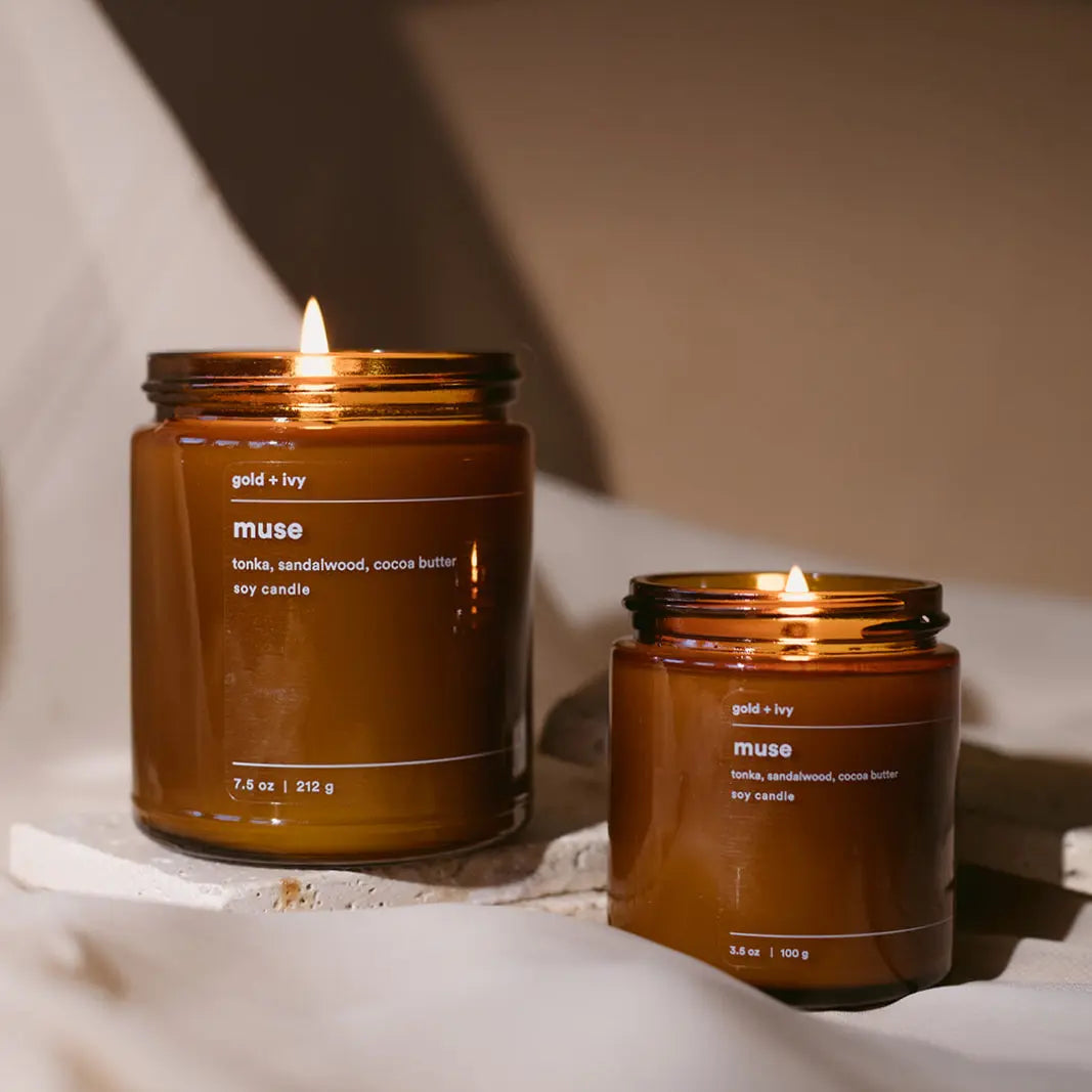 Muse by gold + ivy, scented candle main product photo