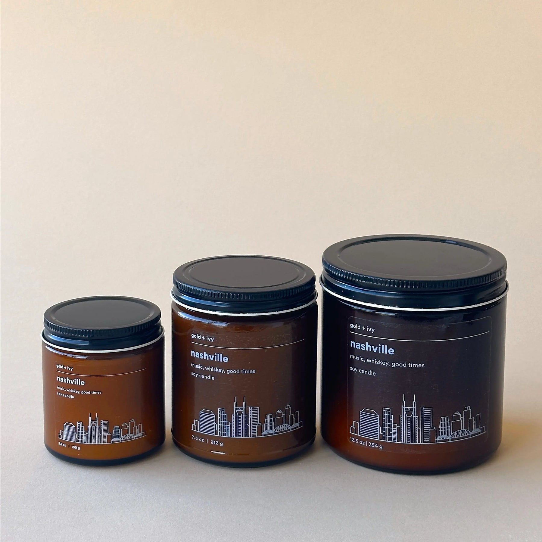 Nashville by gold + ivy, scented candle detail photo 4