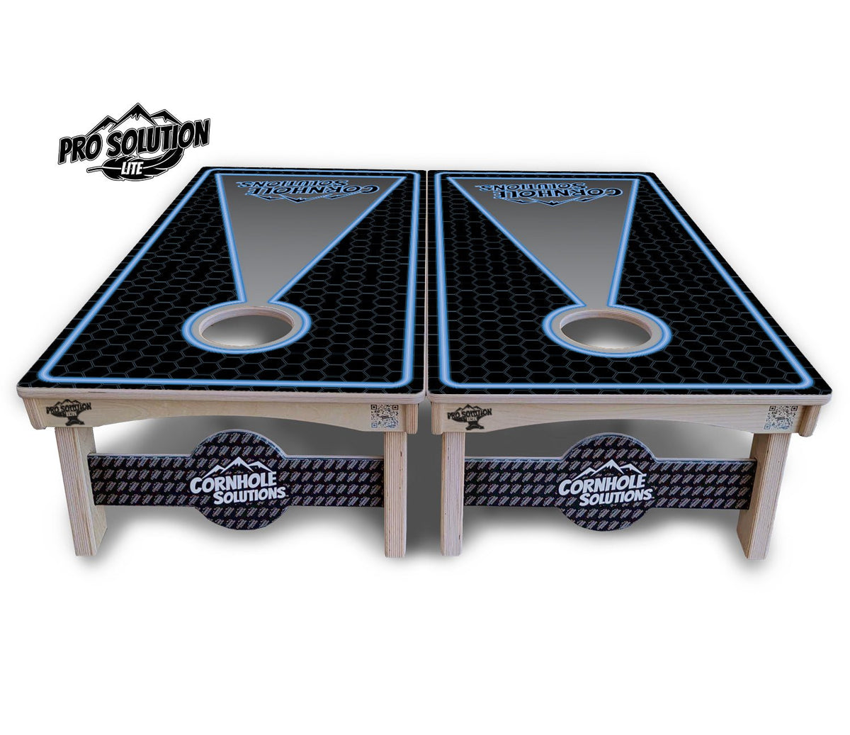 Neon Blue Cornhole Boards – Pro Lite or Pro Elite