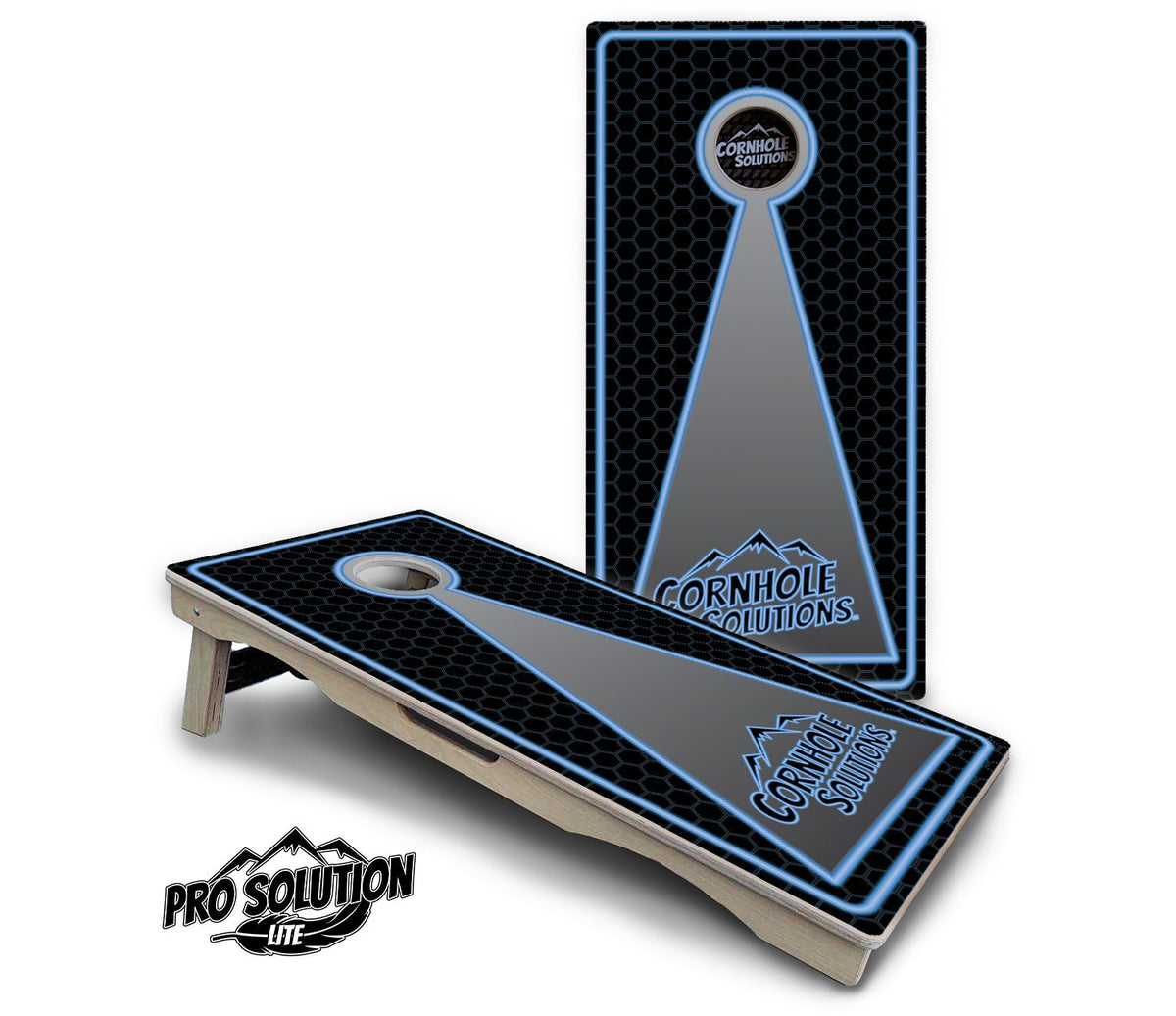 Neon Blue Cornhole Boards – Pro Lite or Pro Elite