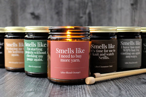 Hand-poured Coconut Soy Wax Candles For Knitters