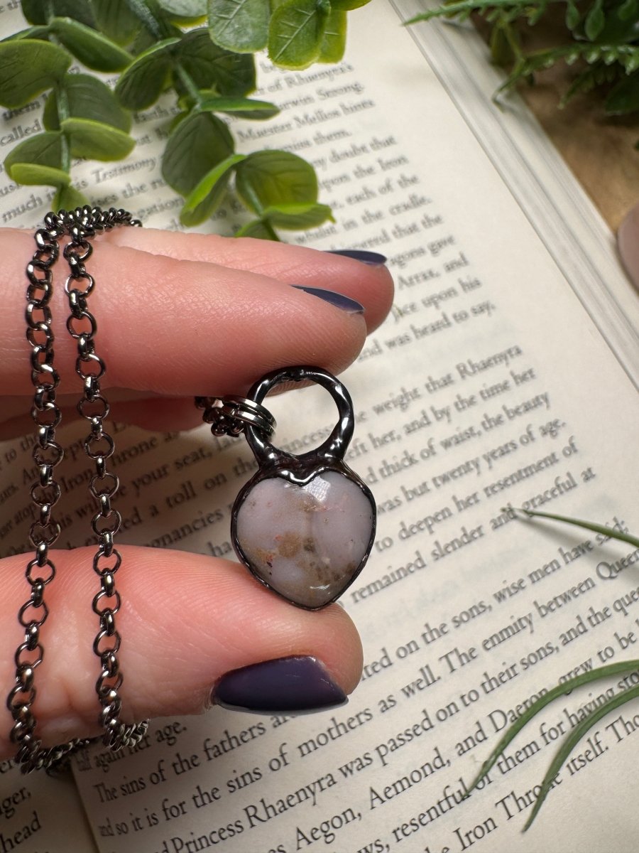 Ocean Jasper Heart Necklace