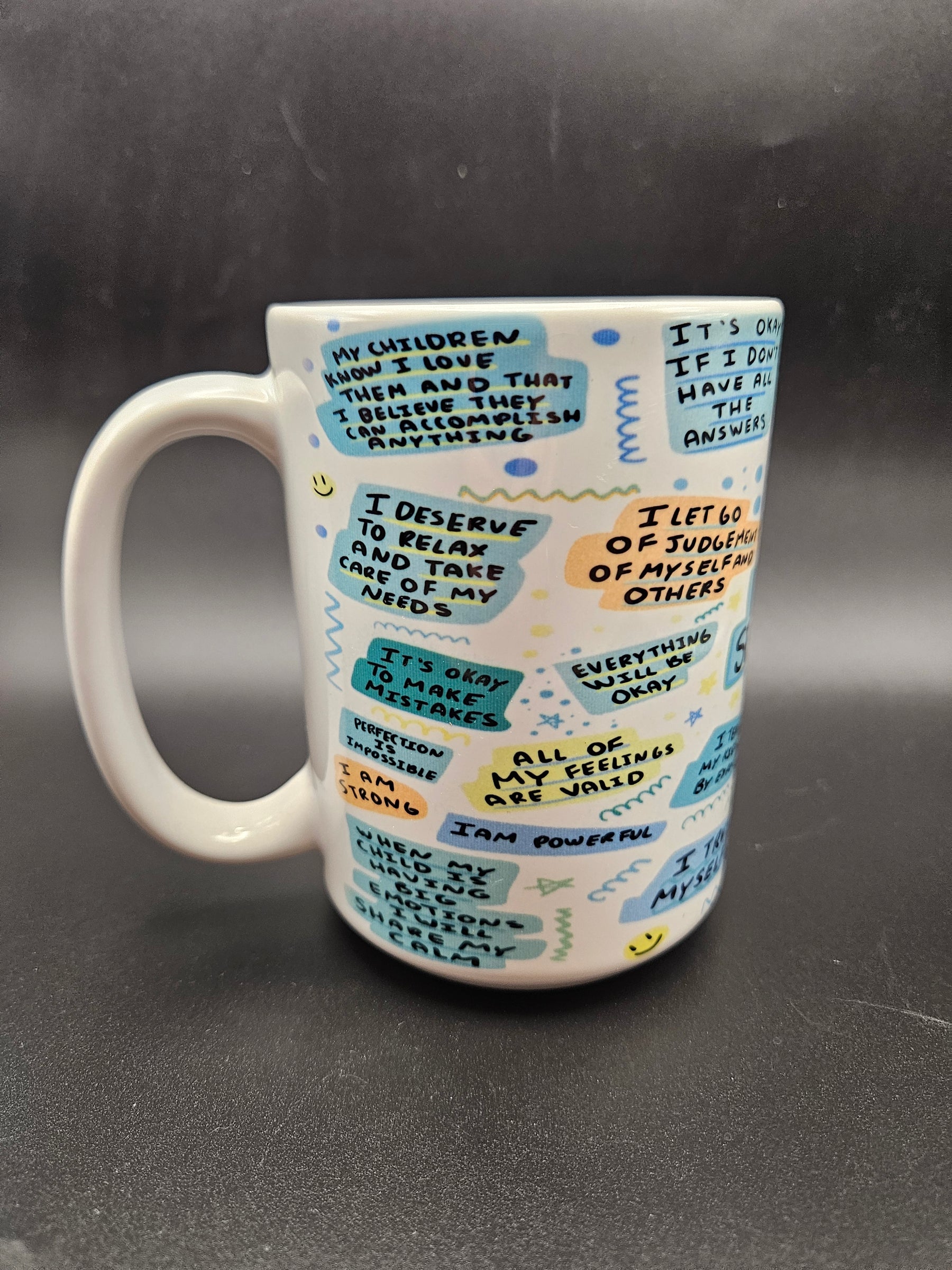 "Dad's Self-Love Cup" 15oz Ceramic Coffee Mug