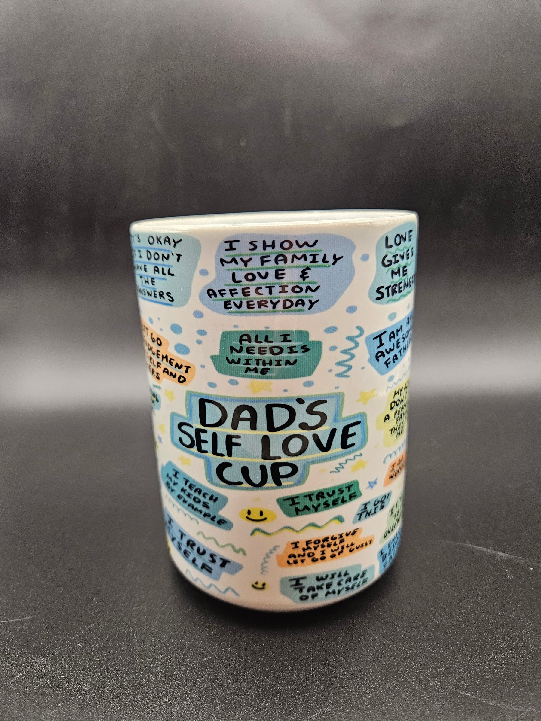 "Dad's Self-Love Cup" 15oz Ceramic Coffee Mug