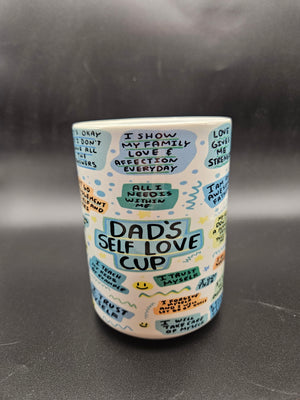 "Dad's Self-Love Cup" 15oz Ceramic Coffee Mug