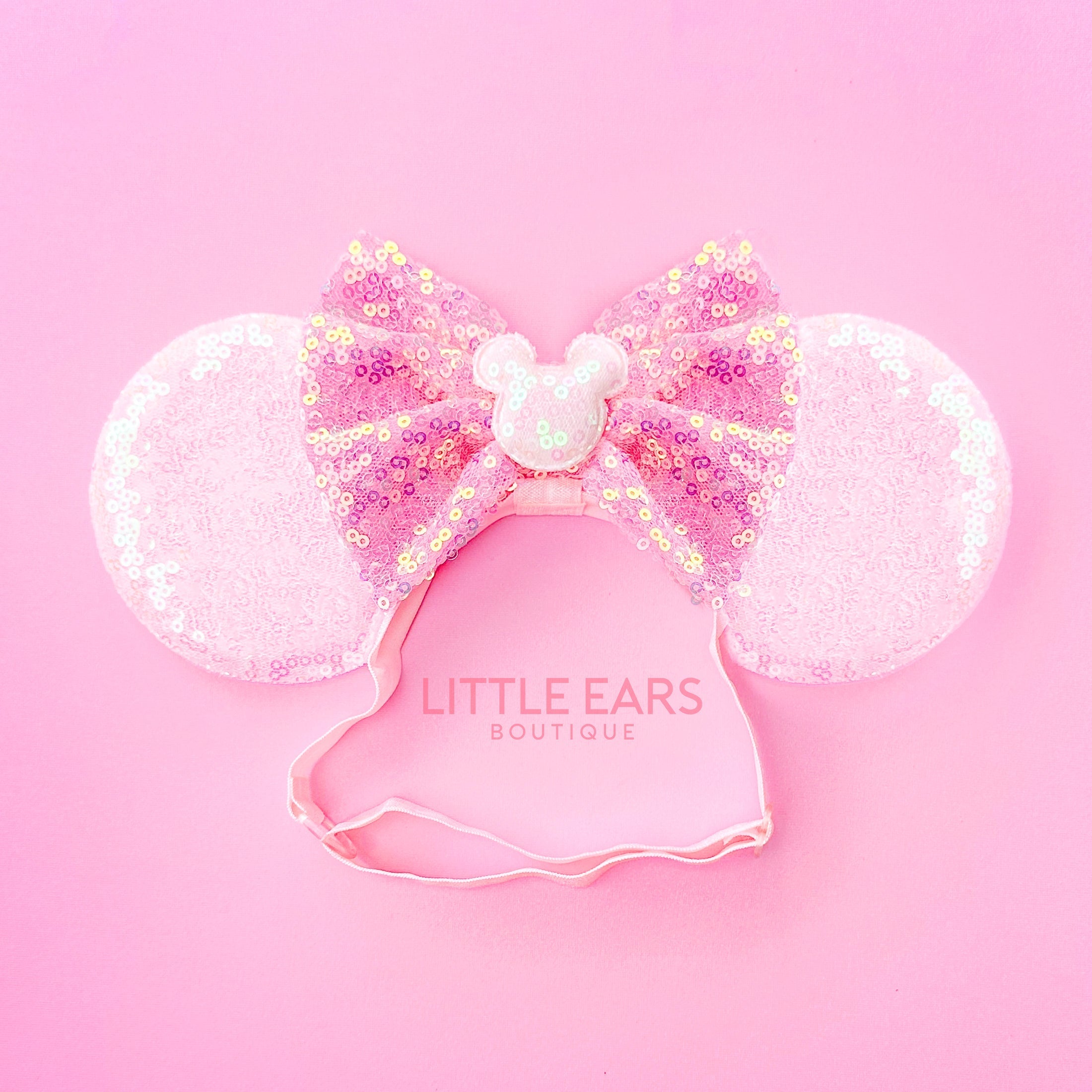 Pastel Pink Elastic Ears by Little Ears Boutique, children's boutique clothing main product photo