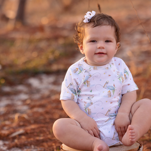 Pelican Bay Organic Cotton Onesie by Nola Tawk, Southern lifestyle apparel detail photo 2
