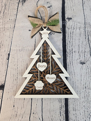 Personalized Family Tree Ornament