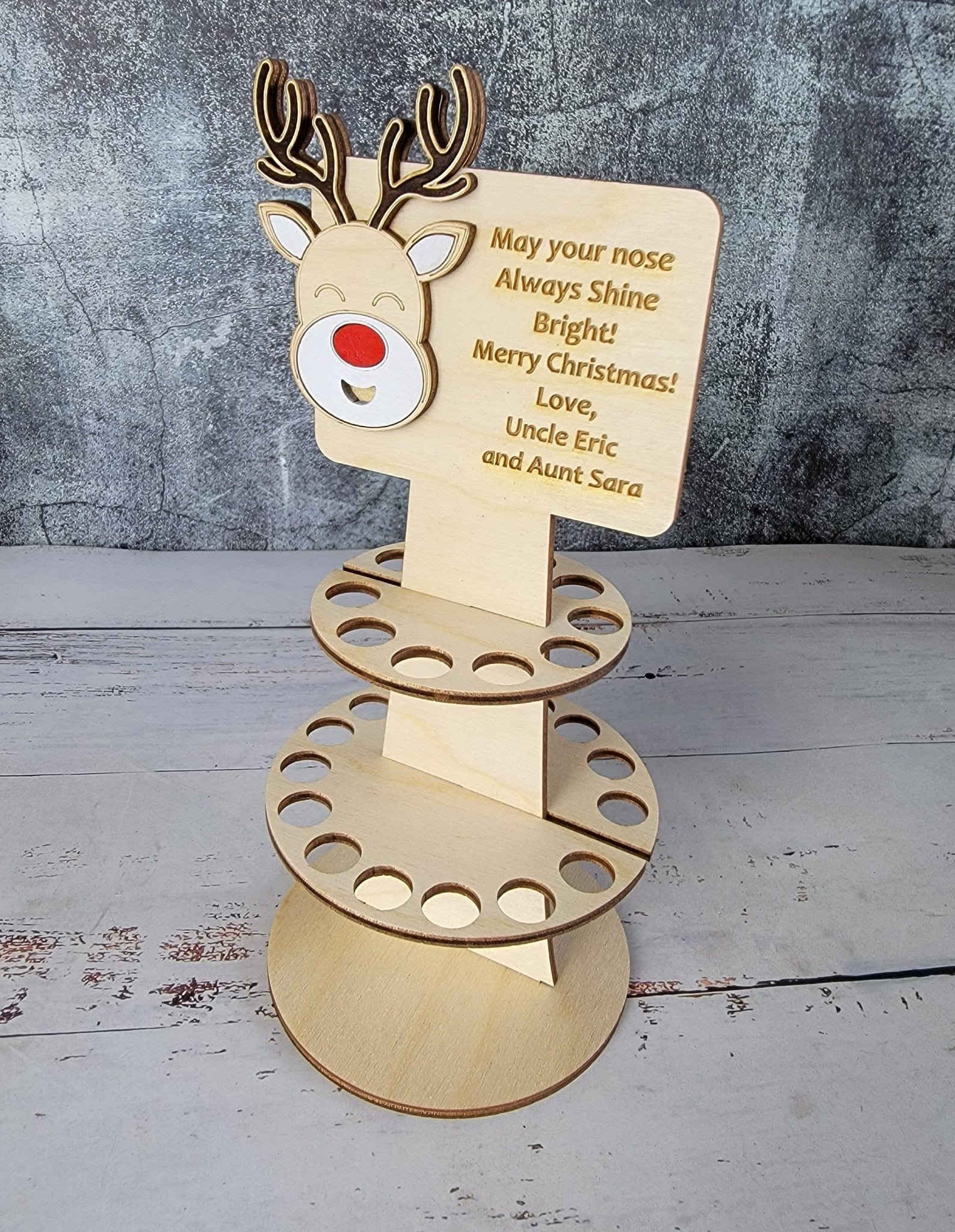 Personalized Tiered Christmas Money Cake
