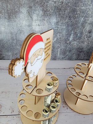 Personalized Tiered Christmas Money Cake