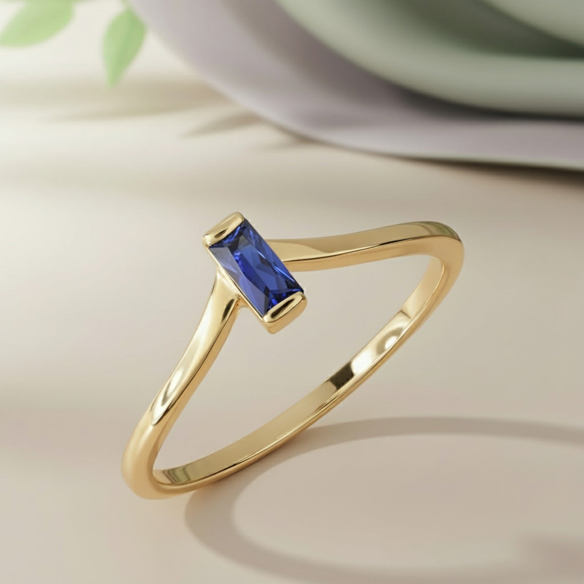 Noelle Ring - Blue Sapphire by Ke Bella, additional product image 5