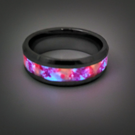 The Pink on Purpose Memorial Ring by Cotton Street Art Company, handmade jewelry main product photo