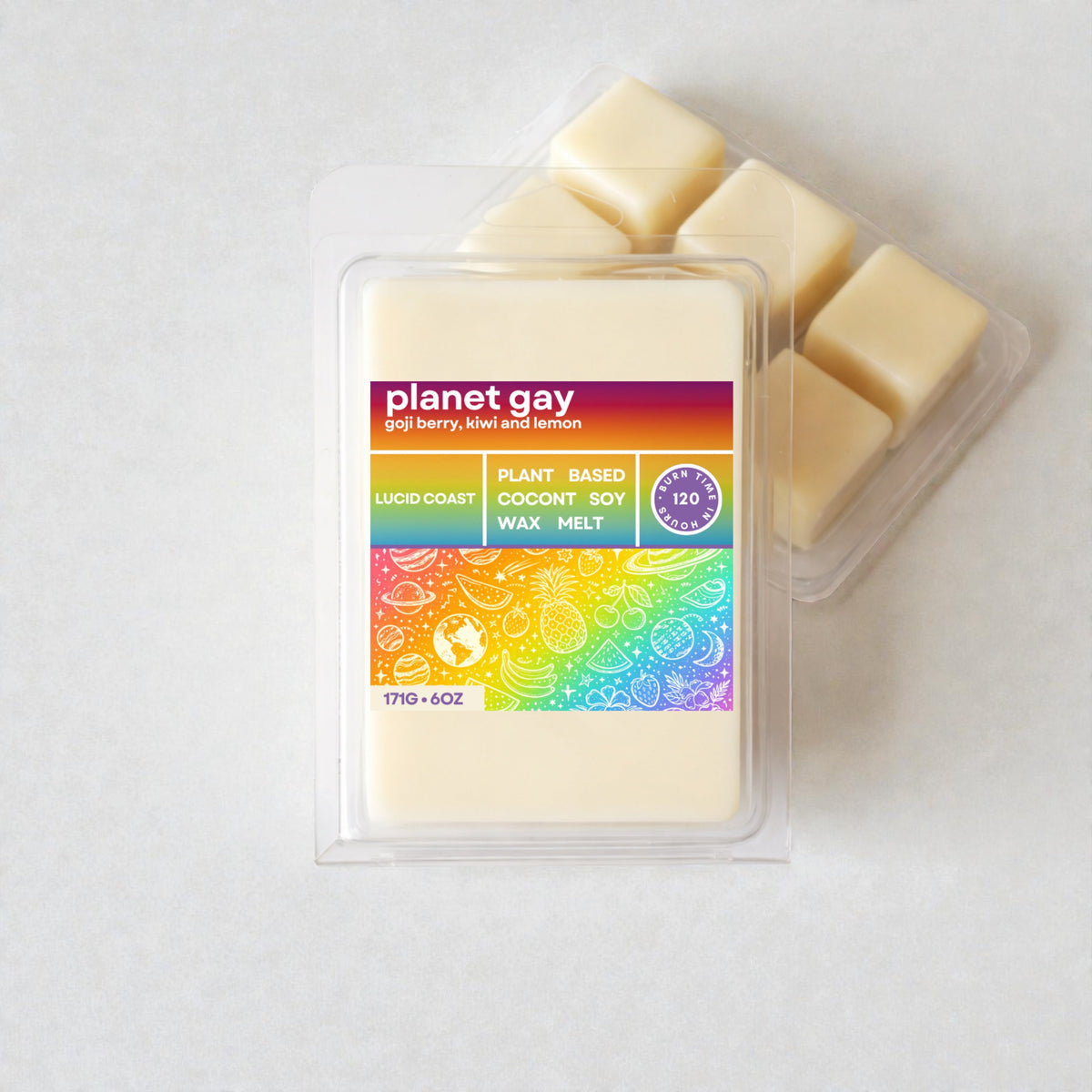 Planet Gay Wax Melt by Lucid Coast Co. product image 2