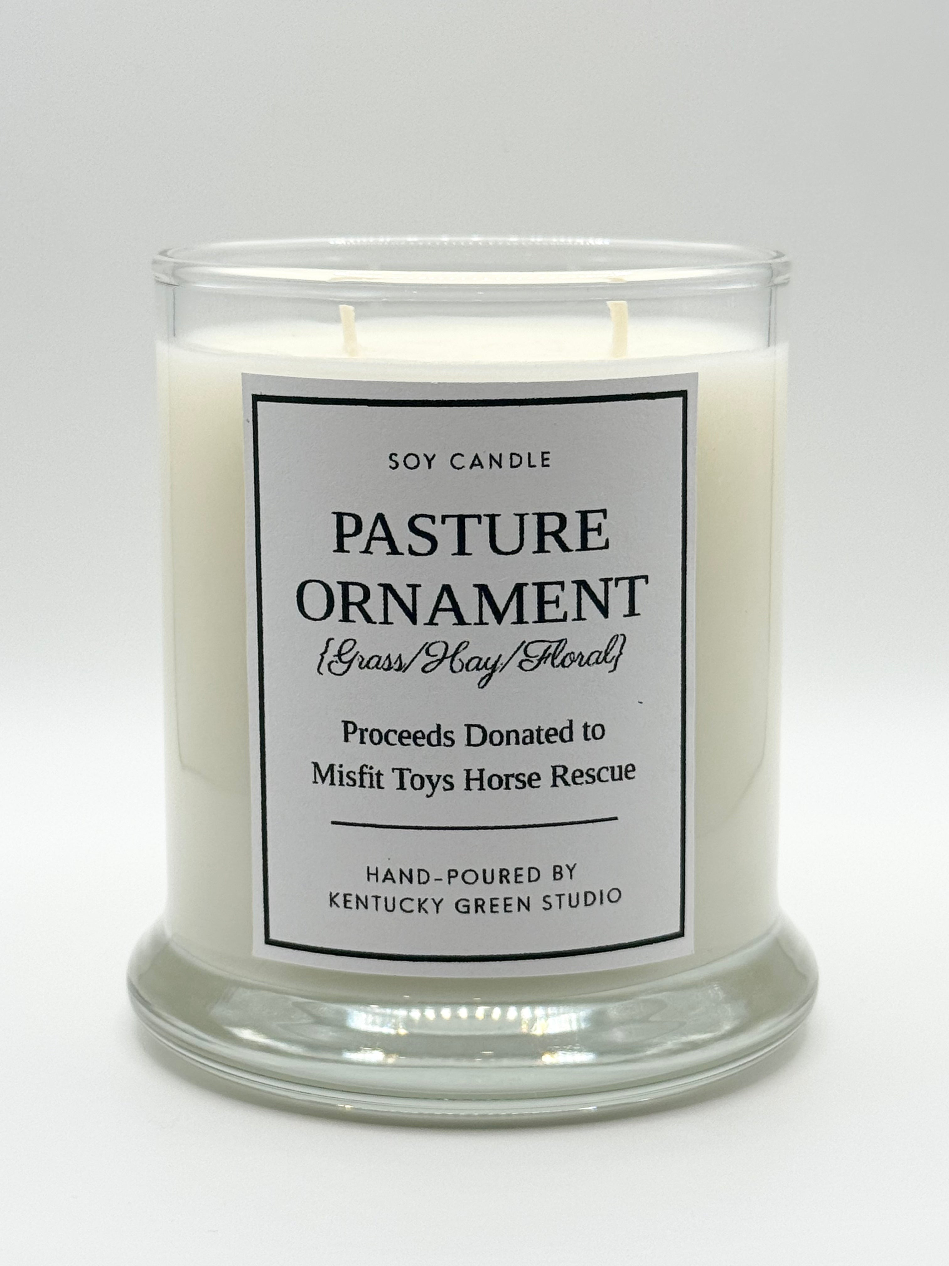 Pasture Ornament Soy Candle by Kentucky Green Studio, scented candle main product photo