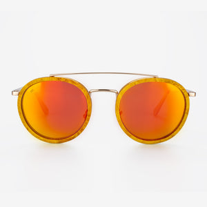 Ponce - Metal & Wood Sunglasses