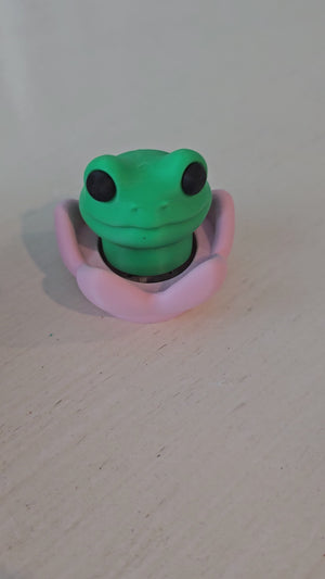The Tween Space Frog and Lily Pad Clicker Toy — Sensory Fidget for Kids | 3D Printed