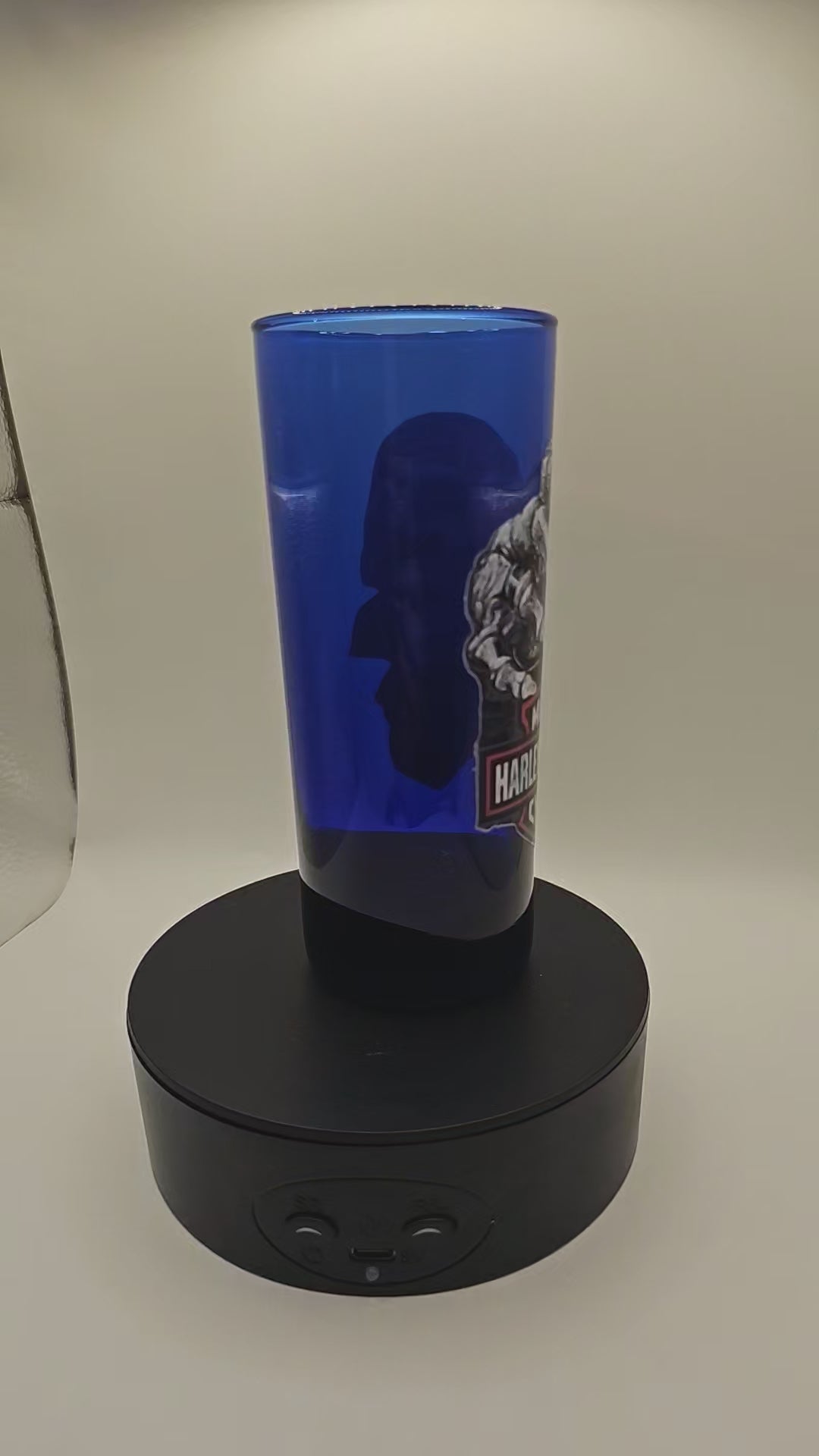 11 oz Glass "Harley/Skeleton"