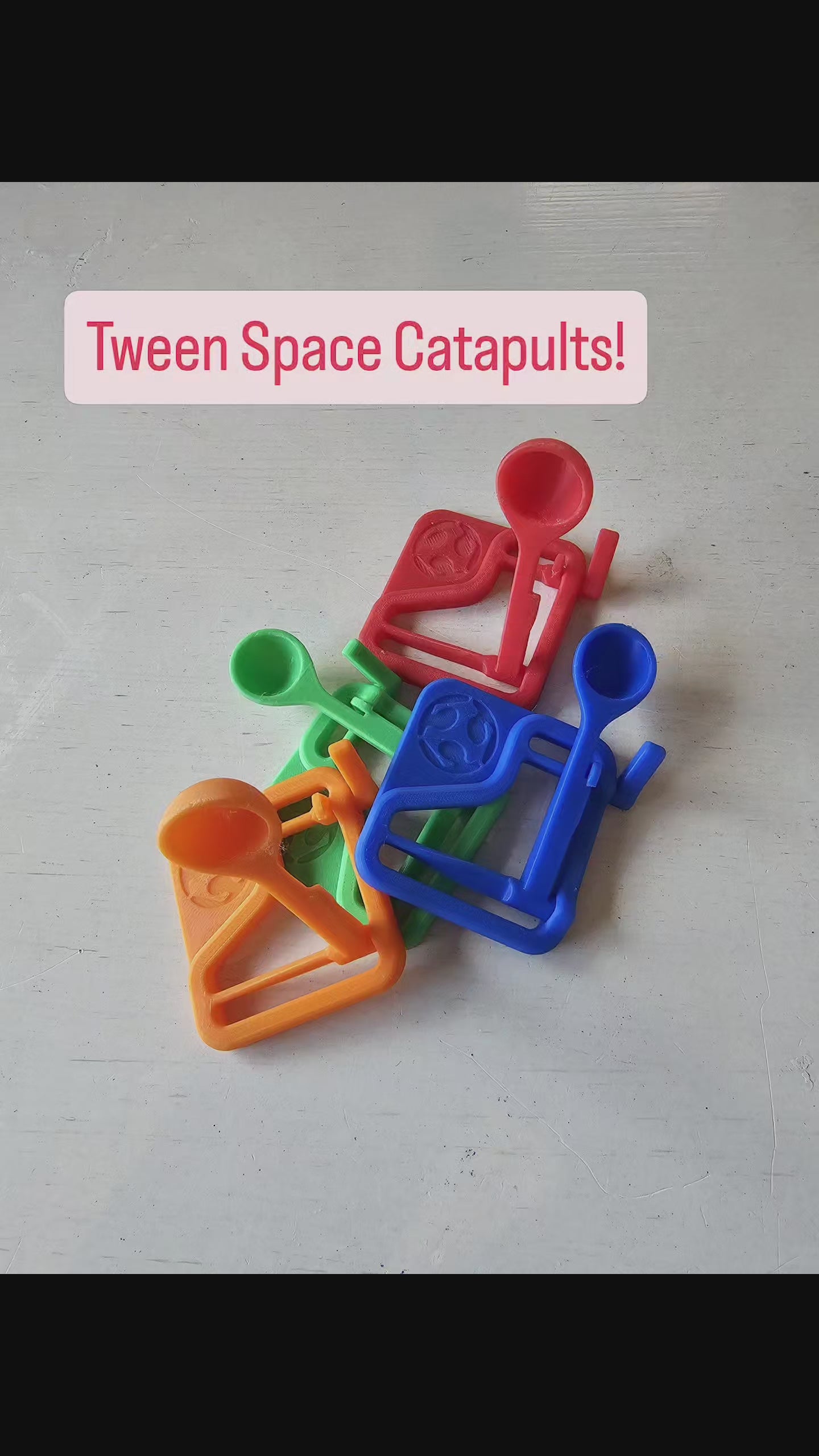Mini Catapult Launcher Set of 4